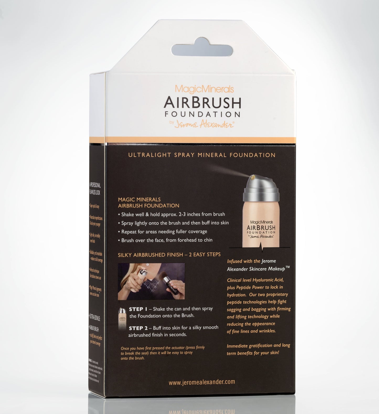 MagicMinerals AirBrush Foundation Set | 2-Piece | Includes Kabuki Brush