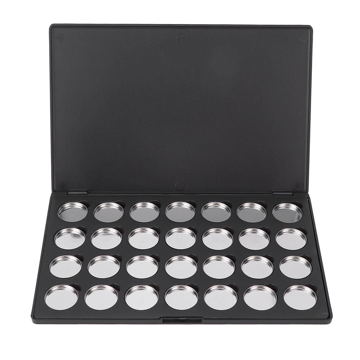 Empty Eyeshadow Palette | Portable DIY Makeup Case with Round Metal Pan