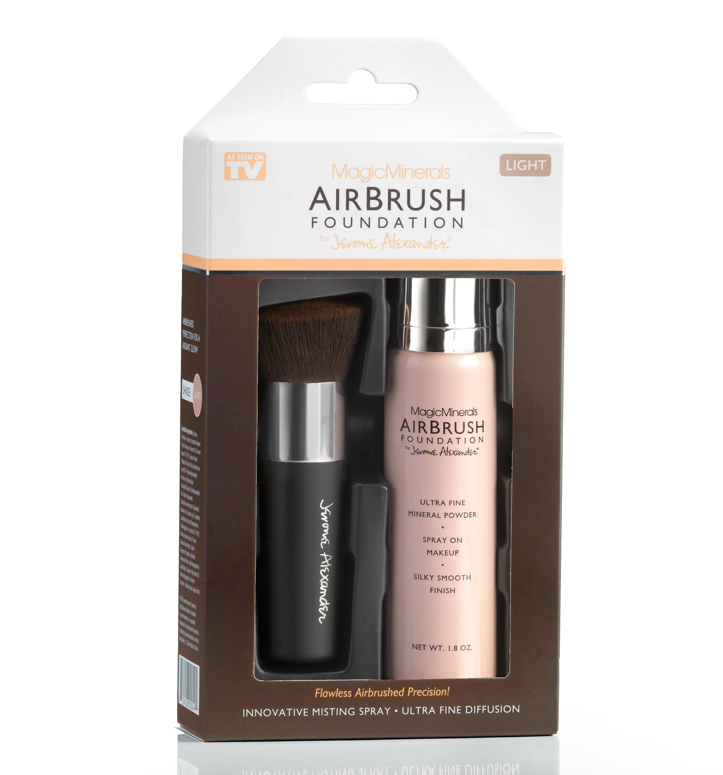 MagicMinerals AirBrush Foundation Set | 2-Piece | Includes Kabuki Brush