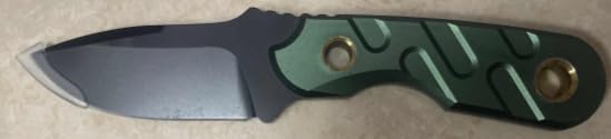 FLISSA Fixed Blade Knife, 7 Inch Full Tang Hunting Knife with G10 Handle, Kydex Sheath and Emergency Rope for Tactical, Survival, Camping, Hiking(Green)