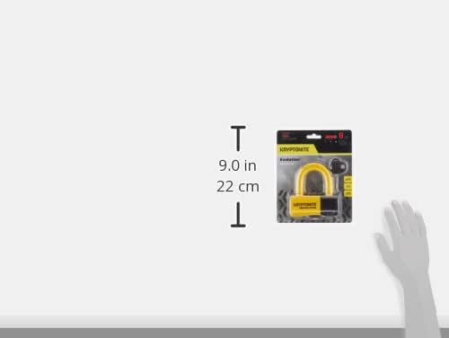 Kryptonite Evolution Bike Disc Lock, Small U-Lock 14mm Shackle with Keys, Heavy Duty Anti-Theft Bicycle Lock, High Security Mini for Powersports Motorcycles E-Bikes Scooters
