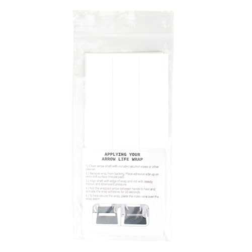 Arrow Life 6" Arrow Wraps 12 Pack White 1" Width
