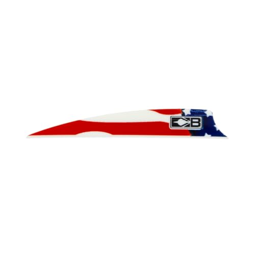 Bohning X Vane, 3.5" Hunting, 3D, Crossbow Vane, American Flag, 36pk