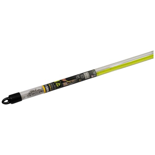 Klein Tools 50152 Mid-Flex Glow Fish Rod with Splinter Guard Coating, (3) 3/16-Inch Fish Rods with Bullet Nose, Hook Attachments, 15-Foot