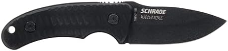 Schrade Delta Class Wolverine Mini Fixed Blade with 65MN High Carbon Stainless Steel for Outdoor Survival