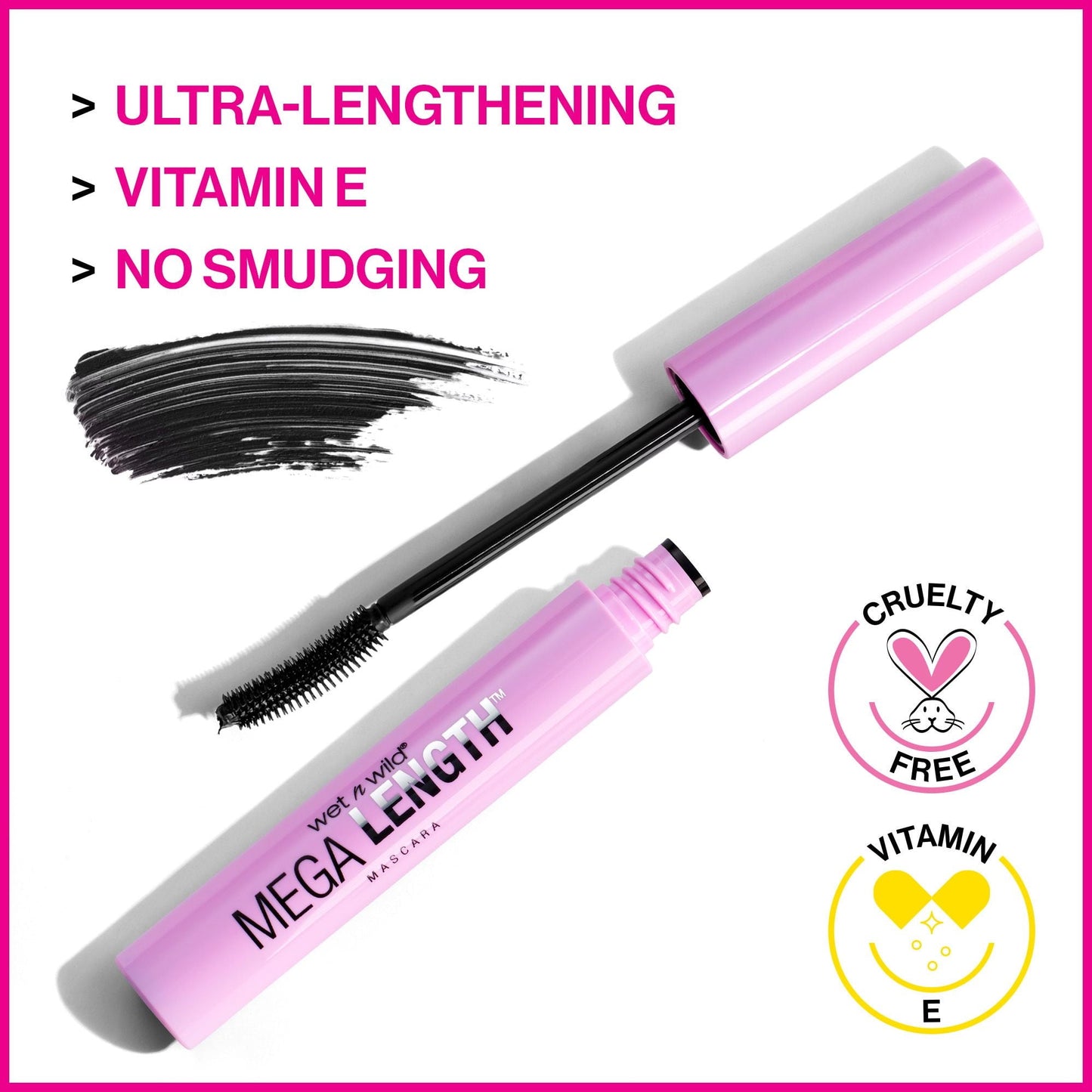 Wet n Wild Mega Length Mascara | Very Black | 2-Pack | 0.21 Fl Oz