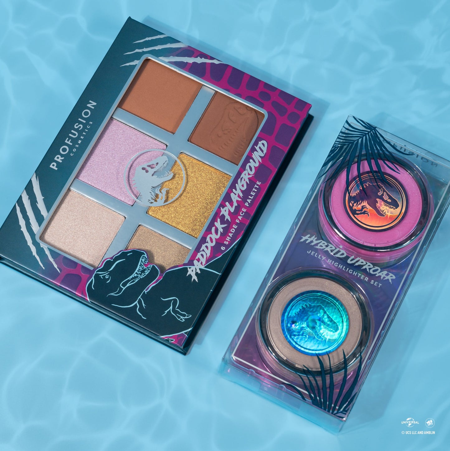 Jurassic World 6 Shade Face Palette | Profusion Cosmetics | 3.5 Oz
