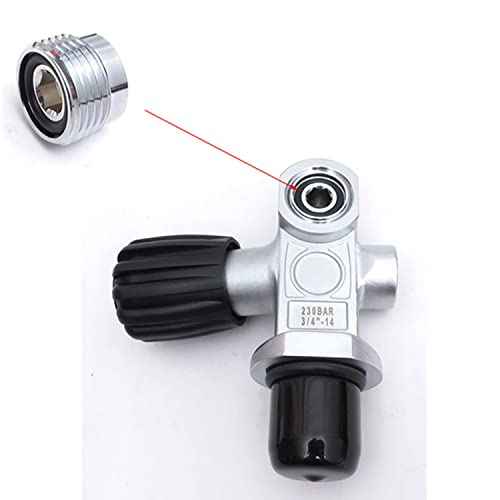 heyous 2pcs Scuba Diving Tank Valve Adapter York Insert Regulator for Any DIN Tank Valve