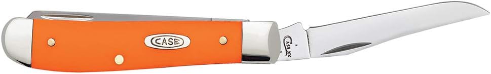 Case WR XX Pocket Knife Orange Synthetic Mini Trapper Item #80505 - (4207 SS) - Length Closed: 3 1/2 Inches