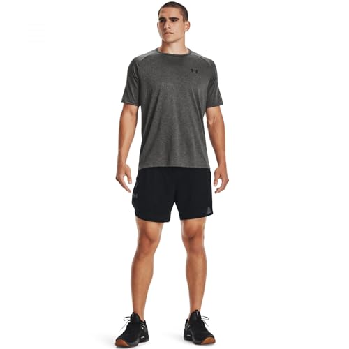 Under Armour Mens Tech 2.0 Short-Sleeve T-Shirt - 4X-Large Big Carbon Heather/Black