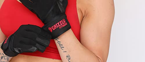 Grizzly Fitness Nytro Wrist Wrap Gloves - Medium, Black
