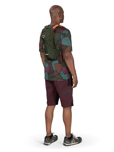 Osprey Katari 3L Men's Biking Backpack with Hydraulics Reservoir, Green Creek