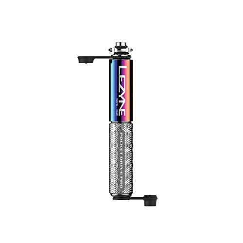 LEZYNE Pocket Drive Pro Mini Bicycle Hand Pump, High Pressure 160 PSI, Presta & Schrader with Valve Core Tool, Alloy Bracket Mount, Grip Textured, Easy to Use Bike Tire Pump
