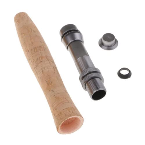 TEAMWILL Fly Fishing Rod Handle Composite Cork Grip Rod Building and Seat Set (Model 1)