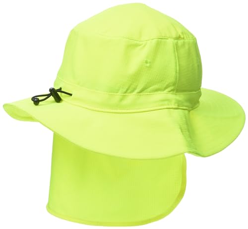 Dickies Men's Full Brim Ripstop Boonie Hat with Neck Shade, NEON Yellow, AL