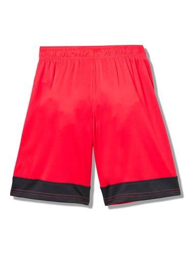 Under Armour Boys' Tech Graphic Shorts XL Red Black Gray - Kids Sportswear