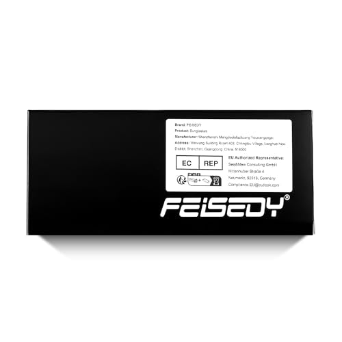 FEISEDY Men Sunglasses, Polarized Cycling Sunglasses, UV400 Sports Baseball Running Fishing Hiking Shades B2372,Grey/Blue