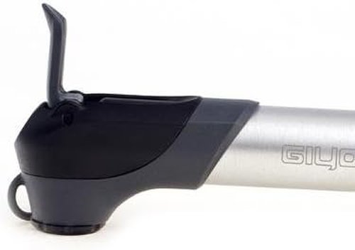 GP96 Alloy Mini Bike Pump (Black/Aluminium) w/ mounting bracket