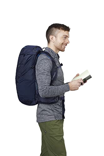 Gregory Miko 30L Unisex Day Hiking Backpack, Ventilated Backpanel, Built-In Hydration Attachment for Water Bladder (Reservoir Not Included), One Size Fits All, Volt Blue
