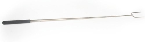 Camco Durable Stainless Steel Hot Dog and Smore Roasting Fork for Campfires -Extends Up to 34", Excellent for Camping, Hiking or RVing (44014) , Black