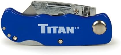 Titan 11020 Folding Pocket Utility Knife (Twin Pack - Red/Blue)