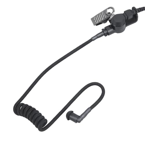 Moisture-Resistant Braided Acoustic Coil Tube for Radio Earpiece Replacement