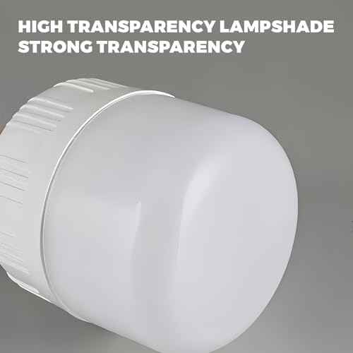 LED Camping Light, 800 lumens, Powered by Rechargeable Batteries, White Portable Pendant Lights, Waterproof (2.2IN-1)