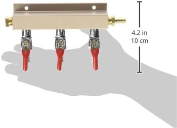 Bev Rite Air Distributor 5/16", CO2 Manifold - 3 way