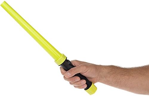 Nightstick NSP-1634 Traffic Wand-Yellow Lens/Black Handle-3 AAA Batteries, Multicolor