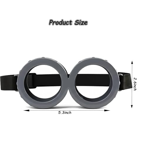 Halloween Costume Accessories for Adults: Steampunk Goggles Glasses Yellow Beanie Hat Black Gloves for Men Women Cosplay