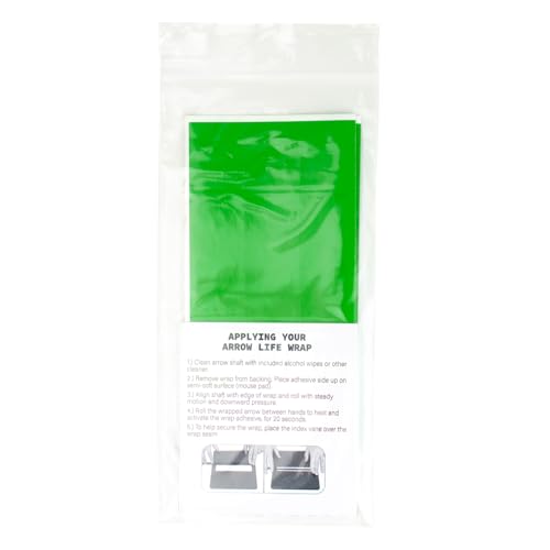 Arrow Life 6" Arrow Wraps 12 Pack Green 1" Width