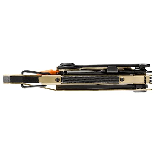 Gerber Gear Stake Out 11-in-1 Multi-tool - 2.2" Plain Edge Blade, Tent Stake Puller, Carabiner Carry - EDC Gear and Equipment - Bronze