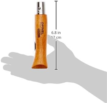 Opinel N Degree5 Bechwood Handle Carbon Steel Knife, 6 cm Blade