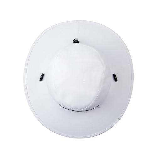 Golf Sun Hat with UV Protection - Lightweight White and Black