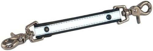 Boston Leather 5425 Reflective Anti-Sway Strap for Firefighter's Radio Strap. Plain Black Leather