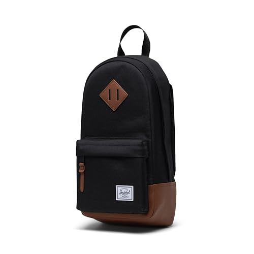 Herschel Supply Co. Heritage Shoulder Bag, Black/Tan, Standard