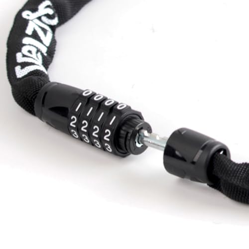 Venzio 4-Digit Combination Bike Chain Lock 4mm 3ft Anti-Theft Security