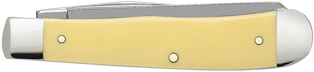 Case WR XX Trapper Folding Pocket Knife, Synthetic Handle with Carbon Steel Blades, 4 1/8 inches Closed