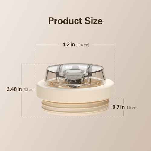 2 Pack - Zarler Upgraded Leakproof Silicone Replacement Lids for 40 oz Stanley Tumbler with 9.5" Straw and Dustproof Cover, Flip Straw Lids,Dual-Drink Stanley Cup Accessories (Beige)