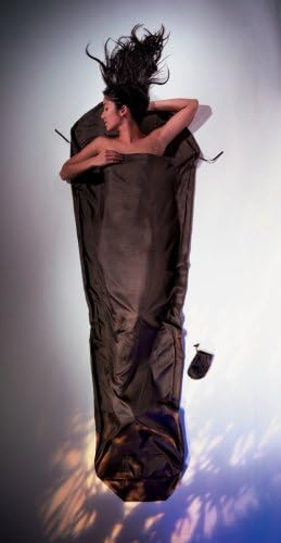Cocoon Silk MummyLiner (Muddy Elephant, 95-Inch x 35/22-Inch)