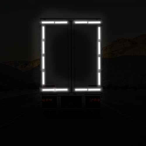 7 Sheets Reflective Stickers,12 x 8 inch Dot Reflective Stickers, Night Warning Reflection Tape, Waterproof Reflections Paper for Bikes, Cars, Mailbox