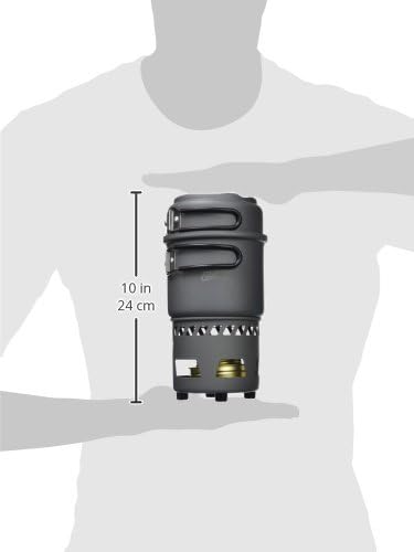 Esbit CS985HA 5-Piece Lightweight Trekking Cook Set with Brass Alcohol Burner Stove