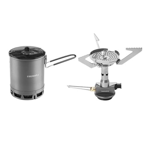 Ultralight Camping Pot and Backpacking Stove Set for Hiking and Outdoor Cooking