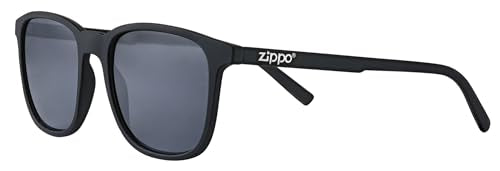 Zippo Classic Slim Angular Sunglasses, Black, 53 mm