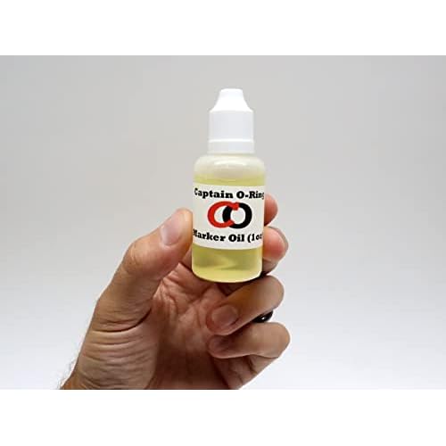 Paintball Marker Oil Lube (1oz, 30cc) by Captain O-Ring - Dropper Oil Lubricant for Paintball Markers and Air Guns