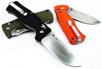 Ganzo G720-GR Tactical Folding Knife Window Breaker 440C Blade Army Green G10 Handle w/Paper Box & Draw String Bag G720