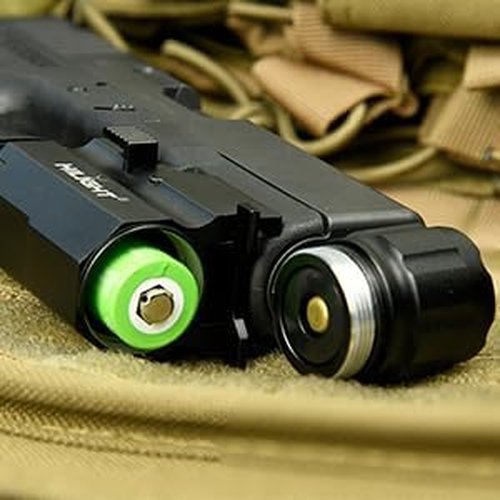 HiLight P10S 500 Lumen Pistol LED Strobe Flashlight with Weaver Quick Release for Glock Series, Sig Sauer, Smith & Wesson, Springfield, Beretta, Ruger, and Heckler & Koch, etc.