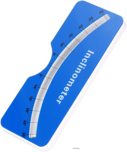 Portable Spinal Scoliometer for Measuring Spine Alignment with Metal Ball Insert