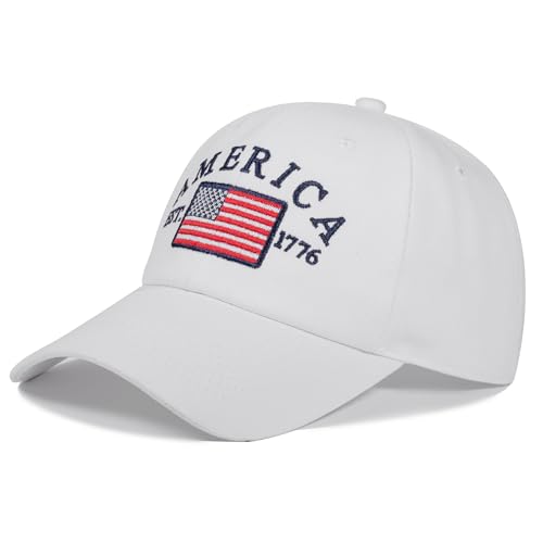 IIN American Flag Baseball Cap for Men Women Low Profile USA Army Tactical Operator Military Plain Dad Hat