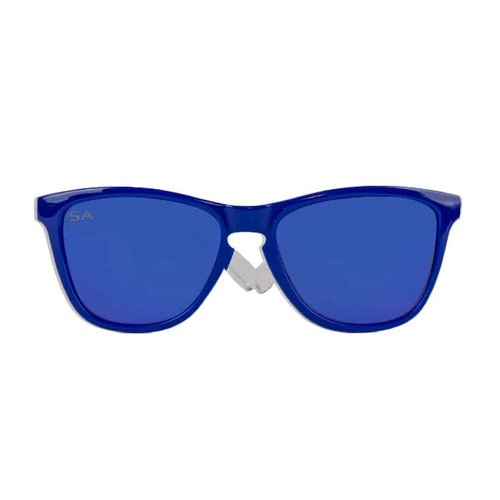 S A Company BOCA Sunglasses For Men & Women | Fully Polarized 100% UV Protection (Blue/Clear)